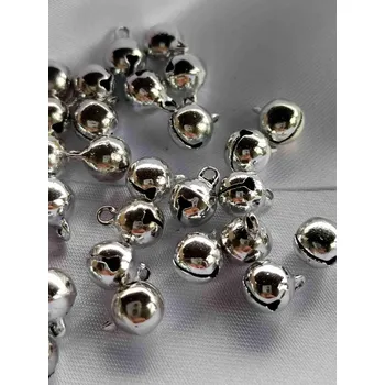 Rolničky oděvní, vhodné na praní Ø8 mm barva stříbrná