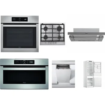 Set domácích spotřebičů WHIRLPOOL ABSOLUTE AKZ9 6230 IX + WHIRLPOOL AKR 351/IX + WHIRLPOOL AKR 749/1 IX + WHIRLPOOL ABSOLUTE AMW 730 IX + WHIRLPOOL WSIC 3M27 C + WHIRLPOOL WHC18 T311