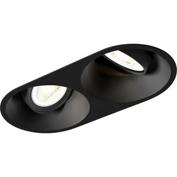 Bodové svítidlo Wever & Ducré Dvojitá výklopná bodovka do stropních podhledů Deep Adjust 2.0 GU10 Barva: Černá 112720B0
