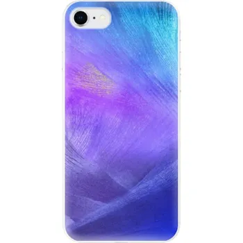 Telefonní příslušenství Odolné silikonové pouzdro iSaprio - Purple Feathers - iPhone SE 2020