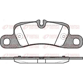 Brzdová destička Sada brzdových destiček, kotoučová brzda REMSA 1379.00