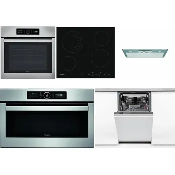 Set domácích spotřebičů WHIRLPOOL ABSOLUTE AKZ9 6230 IX + WHIRLPOOL AKT 8900 BA + WHIRLPOOL AKR 650/1 IX + WHIRLPOOL ABSOLUTE AMW 730 IX + WHIRLPOOL WSIO 3O34 PFE X