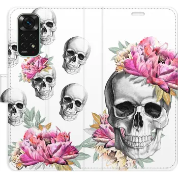Pouzdro na mobilní telefon Flipové pouzdro iSaprio - Crazy Skull - Xiaomi Redmi Note 11 / Note 11S