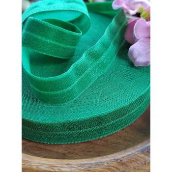 Textilie Lemovací pruženka šíře 19 mm zelená tmavá