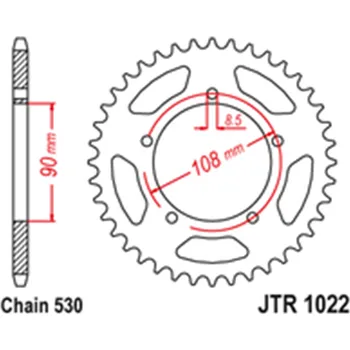 Řetězová sada pro motocykl Zadní rozeta Ducati 600 SL Pantah Sports 1980 - 1984 38 zubů