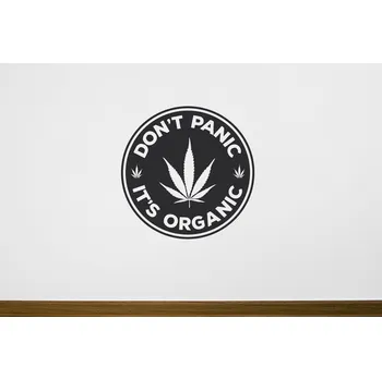 Samolepící dekorace Lepy.cz Samolepka na zeď Don't Panic Velikost (šířka x výška): 20x20cm, Barevná varianta: Světle hnědá