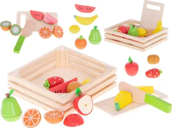 Dřevěná hračka Magnetické ovocné dřevěné bloky na řezání + příslušenství