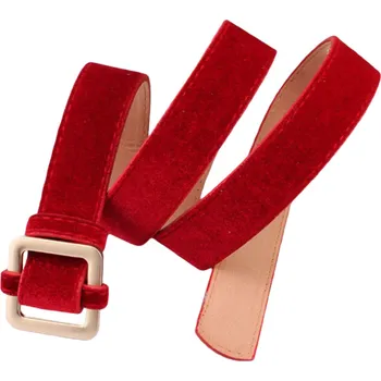 Opasek Amparo Miranda® Pásek Velvet AM28, Barva červená