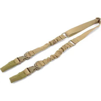 Airsoft Imperator Tactical Dvoubodový pružný popruh s odepínáním - TAN