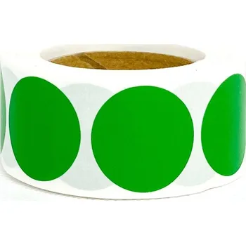 Příslušenství pro sportovní střelbu Samolepky kulaté - zelené, 500 ks 211kZ500