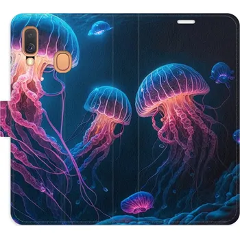 Pouzdro na mobilní telefon Flipové pouzdro iSaprio - Jellyfish - Samsung Galaxy A40