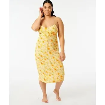 Dámské šaty šaty Rip Curl SUMMER RAIN MIDI Straw velikost S
