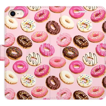 Pouzdro na mobilní telefon Flipové pouzdro iSaprio - Donuts Pattern 03 - iPhone 7/8/SE 2020