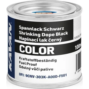 RC vybavení KAVAN napínací lak COLOR, černý, 100ml