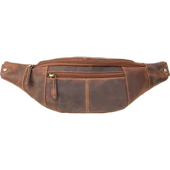 Ledvinka Visconti kožená ledvinka přírodní hnědá světlá