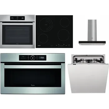 Set domácích spotřebičů WHIRLPOOL ABSOLUTE AKZ9 6230 IX + WHIRLPOOL AKT 8900 BA + WHIRLPOOL WHBS 62F LT K + WHIRLPOOL ABSOLUTE AMW 730 IX + WHIRLPOOL WIC 3C33 PFE