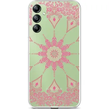 Pouzdro na mobilní telefon Kryt Samsung A14 5G Pink Mandala (obal neboli pouzdro na Samsung A14 5G)