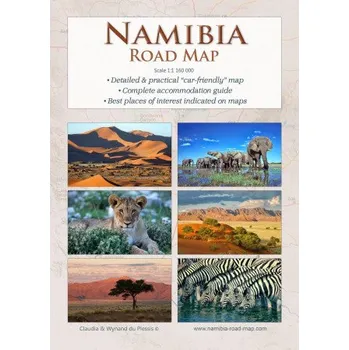 Detaillierte NAMIBIA Reisekarte - NAMIBIA ROAD MAP (1:1.160.000) – Wynand Du Plessis,Claudia Du Plessis,Wynand Du Plessis (EN)
