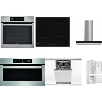 Set domácích spotřebičů WHIRLPOOL ABSOLUTE AKZ9 6230 IX + WHIRLPOOL WS Q2760 BF + WHIRLPOOL WHBS 62F LT K + WHIRLPOOL ABSOLUTE AMW 730 IX + WHIRLPOOL WSIO 3O34 PFE X + WHIRLPOOL WHC18 T311