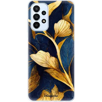 Pouzdro na mobilní telefon Odolné silikonové pouzdro iSaprio - Gold Leaves - Samsung Galaxy A23 / A23 5G