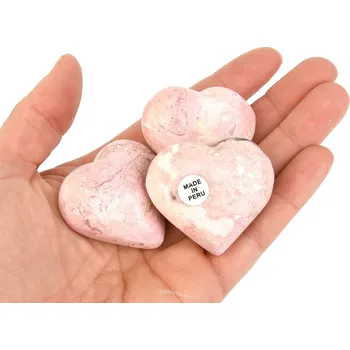 Přírodní kámen Srdce rodochrozit (Peru) cca 40mm