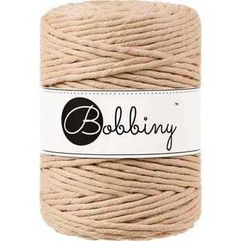 Příze Bobbiny bavlněná šňůra na macramé XXL biscuit