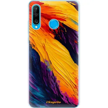 Pouzdro na mobilní telefon Odolné silikonové pouzdro iSaprio - Orange Paint - Huawei P30 Lite