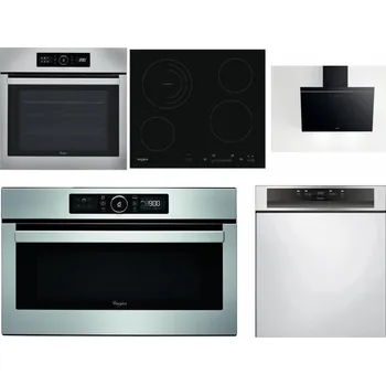 Set domácích spotřebičů WHIRLPOOL ABSOLUTE AKZ9 6230 IX + WHIRLPOOL AKT 8900 BA + WHIRLPOOL AKR 62F LT K + WHIRLPOOL ABSOLUTE AMW 730 IX + WHIRLPOOL WBC 3C34 PF X