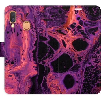 Pouzdro na mobilní telefon Flipové pouzdro iSaprio - Abstract Dark 02 - Samsung Galaxy A40