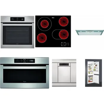 Set domácích spotřebičů WHIRLPOOL ABSOLUTE AKZ9 6230 IX + WHIRLPOOL AKT 8190/BA + WHIRLPOOL AKR 650/1 IX + WHIRLPOOL ABSOLUTE AMW 730 IX + WHIRLPOOL WSBO 3O34 PF X + WHIRLPOOL ART 65031