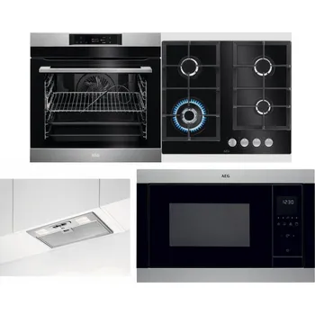 Domácí spotřebič AEG BPK742380M + AEG Mastery SpeedBurner HKB64420NB + AEG DGB3523S + AEG Mastery MSB2547D-M