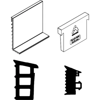 Těsnění skla COR 16,76mm kotvícího profilu