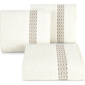 Ručník BAVLNĚNÝ RUČNÍK RIVA 70X140 CM KRÉMOVÁ