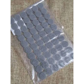 Zip Suchý zip samolepicí kolečka Ø15 mm šedá