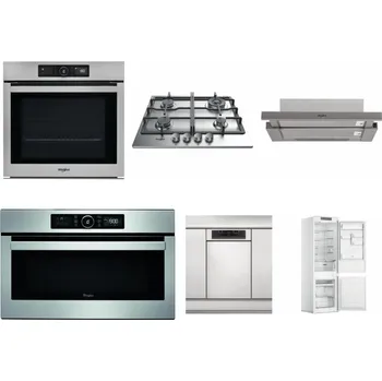 Set domácích spotřebičů WHIRLPOOL AKZ9 9480 IX + WHIRLPOOL TKRL 661 IX EU + WHIRLPOOL AKR 5390/1 IX + WHIRLPOOL ABSOLUTE AMW 730 IX + WHIRLPOOL WSBO 3O34 PF X + WHIRLPOOL WHC18 T311