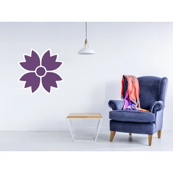 Samolepící dekorace Květina 09 samolepka na zeď 5 x 5 cm
