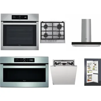 Set domácích spotřebičů WHIRLPOOL ABSOLUTE AKZ9 6230 IX + WHIRLPOOL AKR 351/IX + WHIRLPOOL WHBS 62F LT K + WHIRLPOOL ABSOLUTE AMW 730 IX + WHIRLPOOL WIO 3O540 PELG + WHIRLPOOL ART 65031