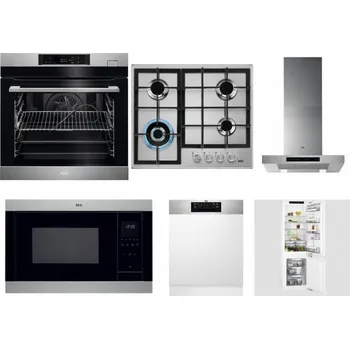 Set domácích spotřebičů AEG BSK782380M + AEG Mastery StepPower HGB64420SM + AEG Mastery DBB5660HM + AEG Mastery MSB2547D-M + AEG FEE72706PM + AEG Mastery FlexiShelf SCE818D3LC