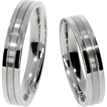 Prsten Zlatnictví Helios Ocelové snubní prsteny 10015