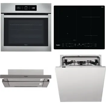 Set domácích spotřebičů WHIRLPOOL ABSOLUTE AKZ9 6230 IX + WHIRLPOOL WL B8160 NE + WHIRLPOOL AKR 5390/1 IX + WHIRLPOOL WIC 3C33 PFE