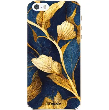Pouzdro na mobilní telefon Odolné silikonové pouzdro iSaprio - Gold Leaves - iPhone 5/5S/SE