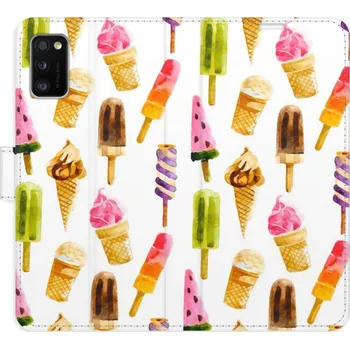 Pouzdro na mobilní telefon Flipové pouzdro iSaprio - Ice Cream Pattern - Samsung Galaxy A41