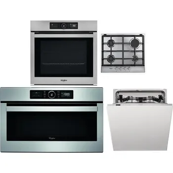 Set domácích spotřebičů WHIRLPOOL AKZ9 9480 IX + WHIRLPOOL AKR 351/IX + WHIRLPOOL ABSOLUTE AMW 730 IX + WHIRLPOOL WIC 3C33 PFE