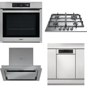Set domácích spotřebičů WHIRLPOOL AKZ9 9480 IX + WHIRLPOOL TKRL 661 IX EU + WHIRLPOOL AKR 860 IX + WHIRLPOOL WSBO 3O34 PF X