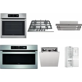 Set domácích spotřebičů WHIRLPOOL ABSOLUTE AKZ9 6230 IX + WHIRLPOOL TKRL 661 IX EU + WHIRLPOOL AKR 5390/1 IX + WHIRLPOOL ABSOLUTE AMW 730 IX + WHIRLPOOL WIC 3C33 PFE + WHIRLPOOL WHC18 T311