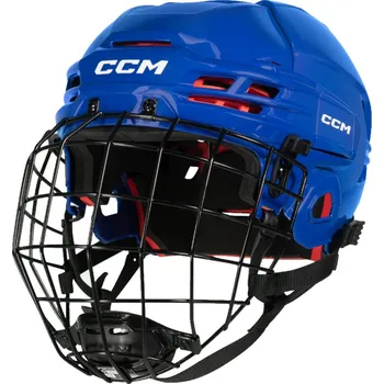 Chránič hlavy Helma CCM Tacks 70 Combo SR, Senior, 52-57cm, S, modrá CCM