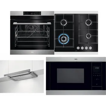 Set domácích spotřebičů AEG BPK742380M + AEG Mastery SpeedBurner HKB64420NB + AEG DPE5660M + AEG Mastery MSB2547D-M