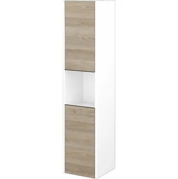 Koupelnový nábytek Dřevojas Vysoká skříň BONO SVD2O 35 - N01 Bílá lesk / Úchytka T33 / D17 Colorado / Levé