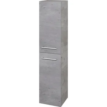 Koupelnový nábytek Dřevojas Vysoká skříň DOS SVD2 35 - D01 Beton / Úchytka T03 / D01 Beton / Levé