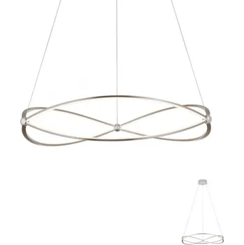 Redo Závěsné LED svítidlo Quark, ø80cm Barva: Matný nikl